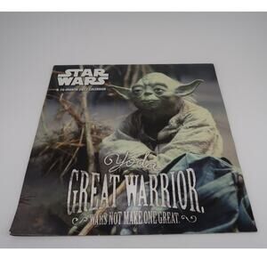 Star Wars 16-month calendar - 2017 Yoda Great Warrior, Wars Not Make One Great